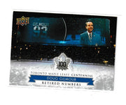 2017-18 Toronto Maple Leafs Centennial Retired Numbers #134 Doug Gilmour